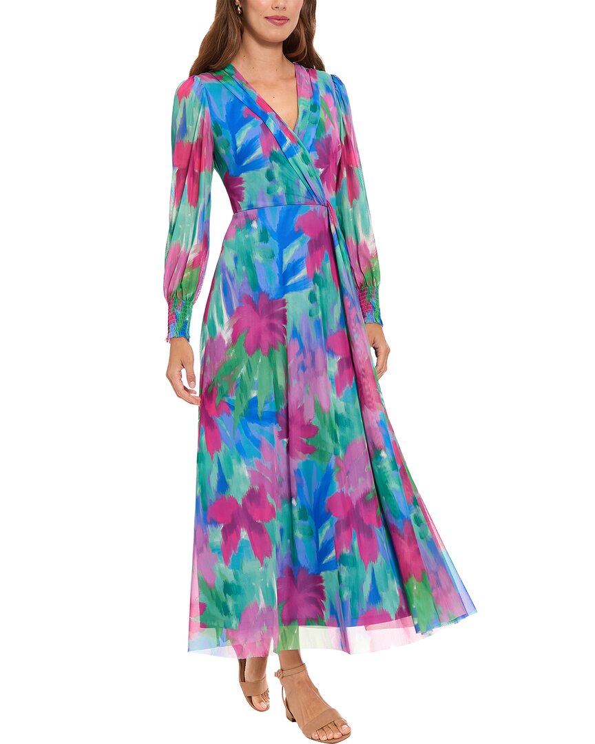 London Times Maxi Dress In Pink