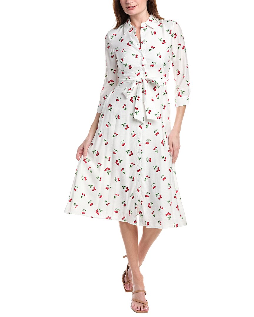 Sam Edelman Cherry Print Shirtdress In Pink