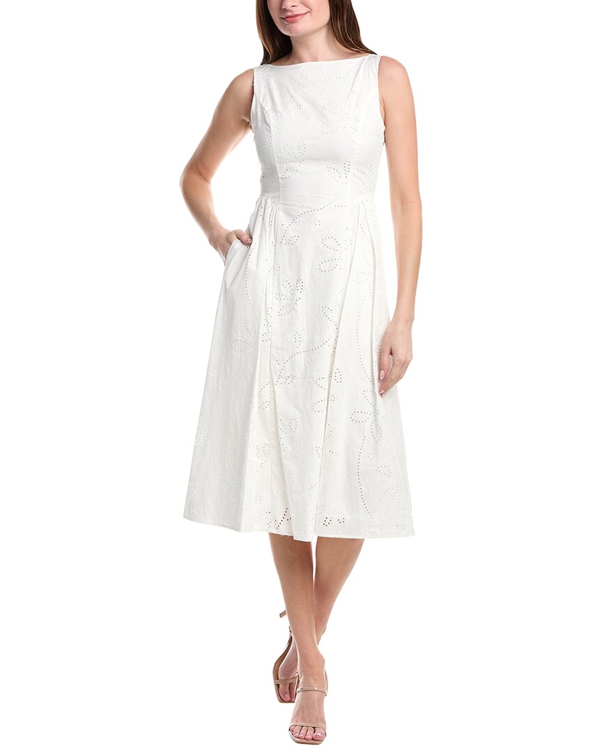 Sam Edelman Pintuck Midi Dress In White