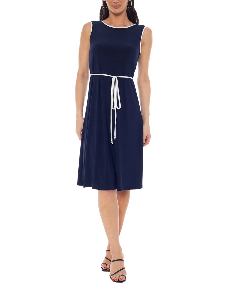 Tash + Sophie Midi Dress In Navy