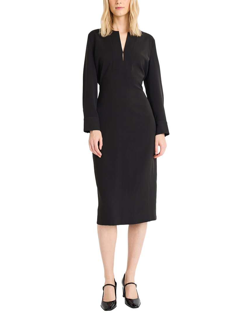 Luxely Midi Dress In Gray