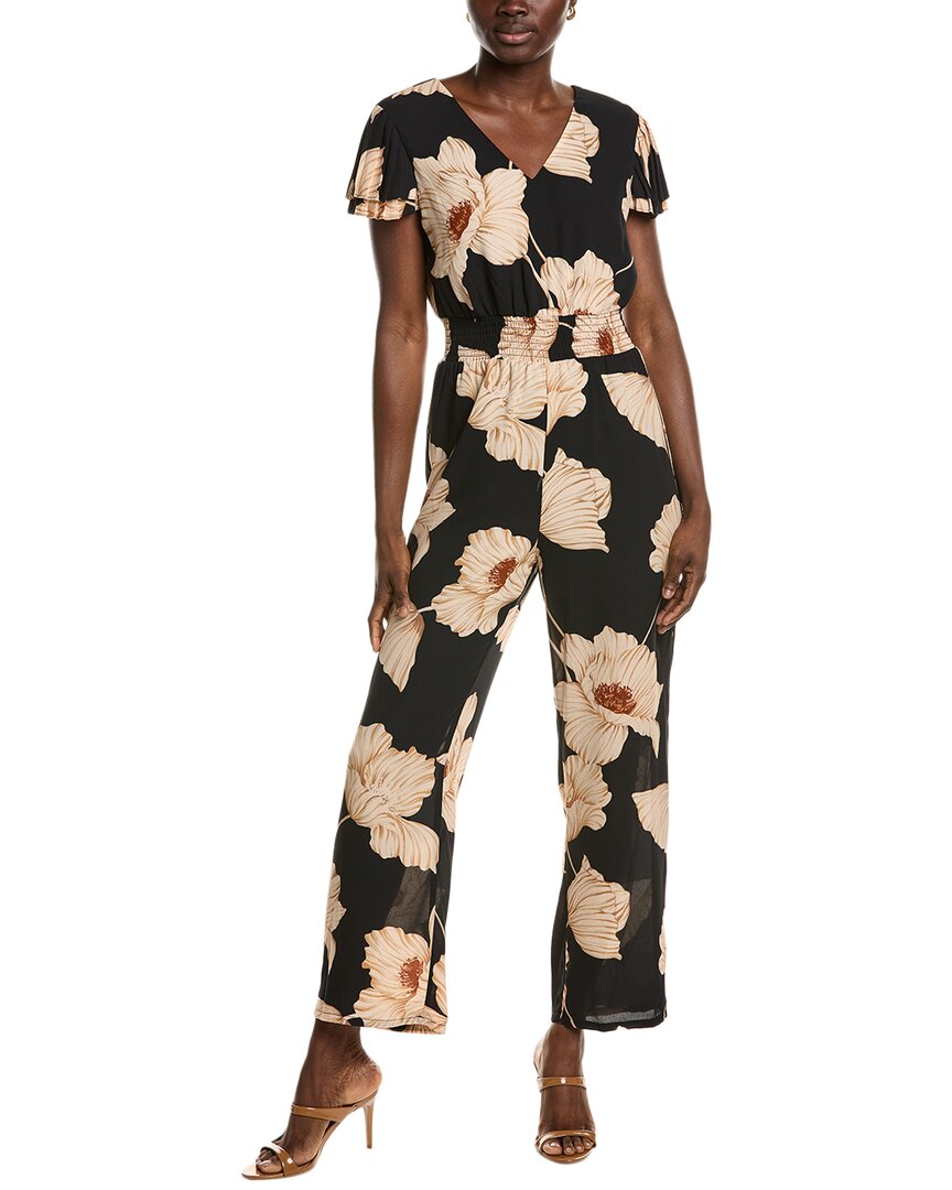 Nanette Lepore Nanette  Smocked Waist Jumpsuit In Black