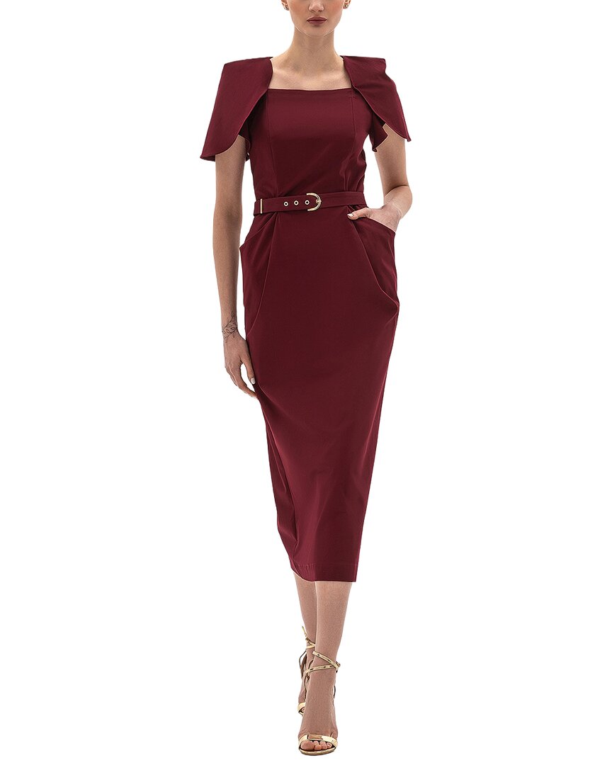Bgl Midi Dress In Red