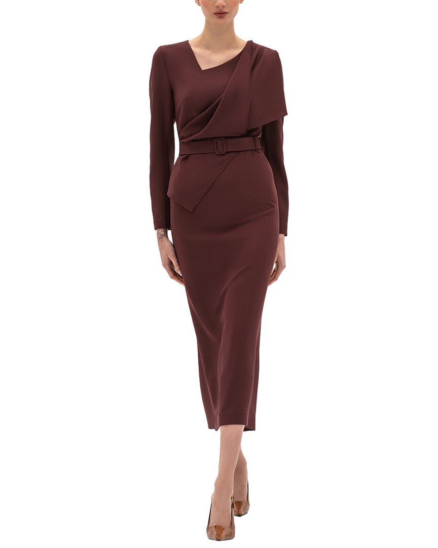 Bgl Midi Dress In Brown