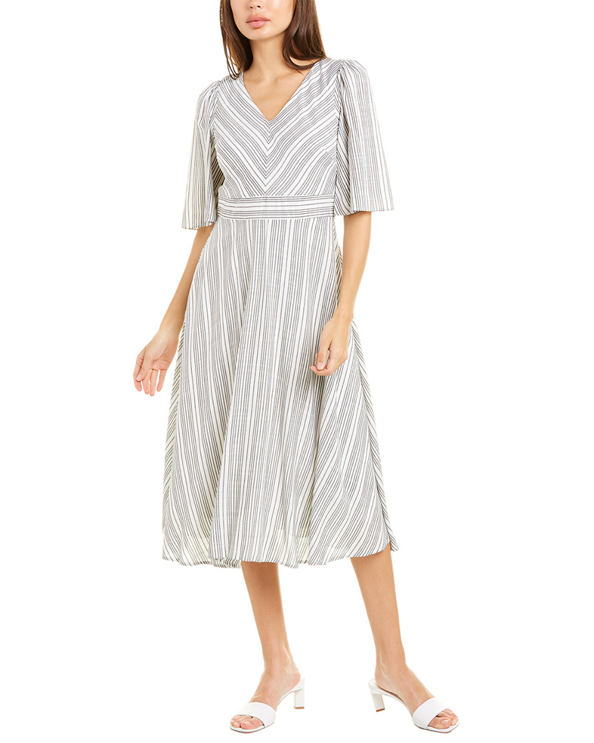 Image of Maison Tara Tie-Back Midi Dress