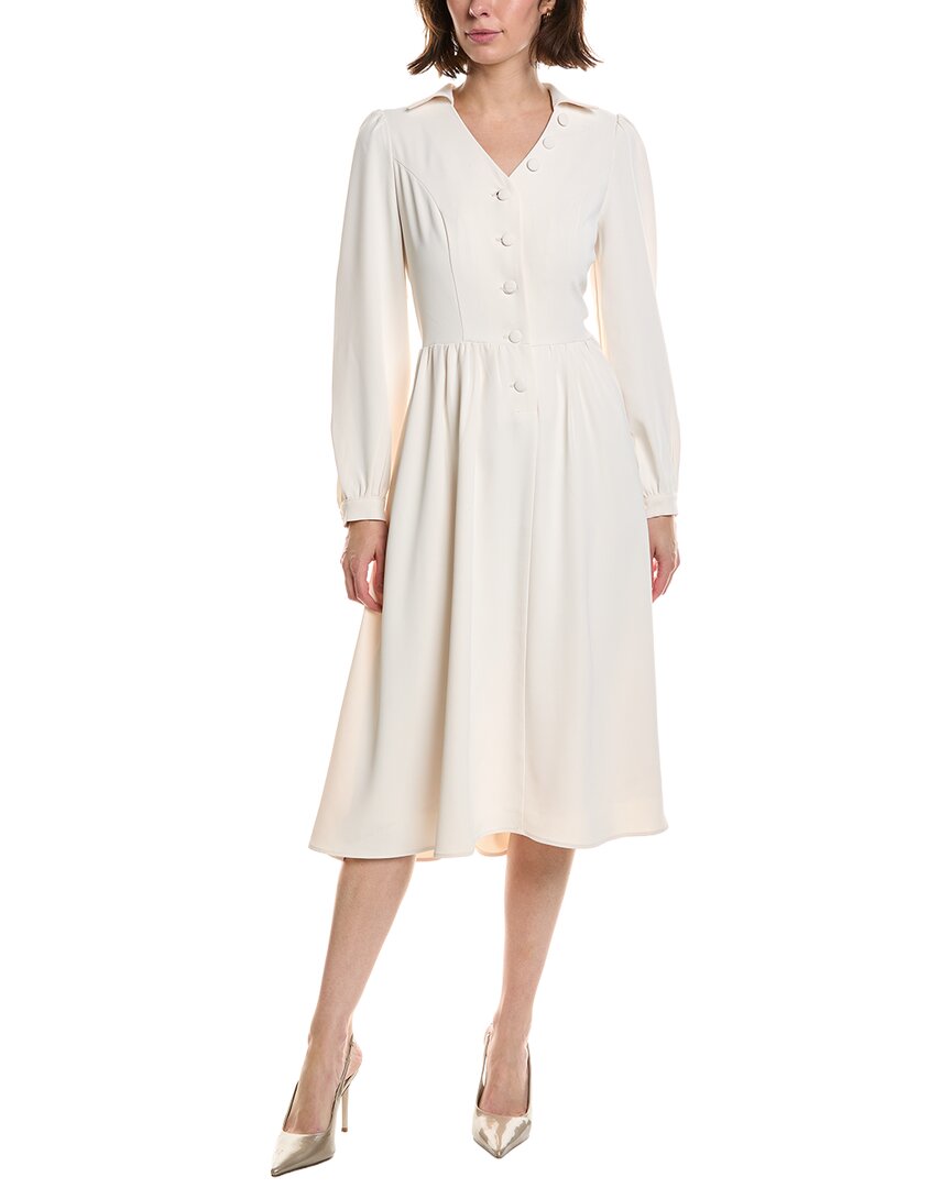 Pascale La Mode Press Crease Midi Dress In Multi