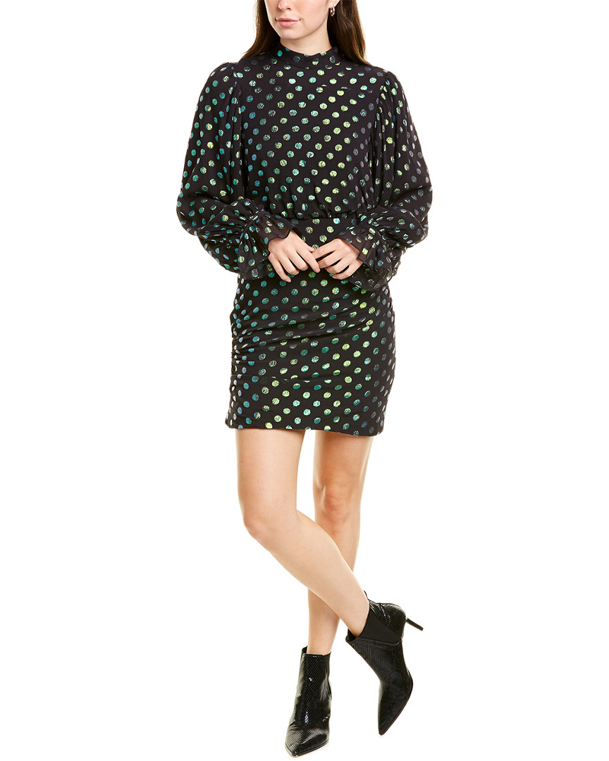 Image of Saloni Rina Silk-Blend Mini Dress