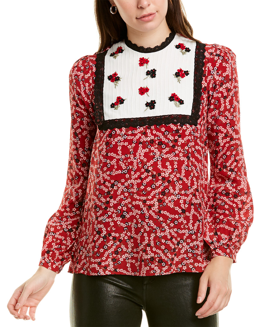 Image of Saloni Lisa Silk Top