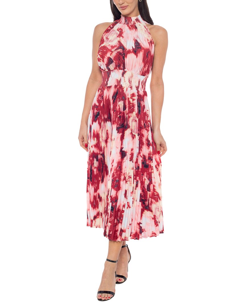 Marina Tie Dye Midi Dress In White