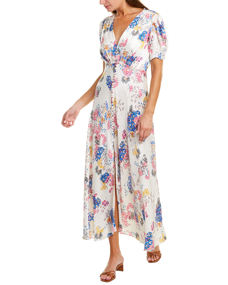 Image of SALONI Lea Silk Maxi Dress