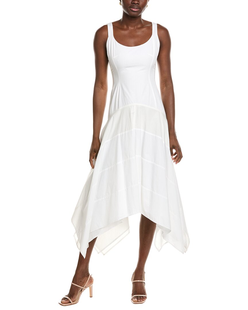Azeeza Ayesha Midi Dress In White