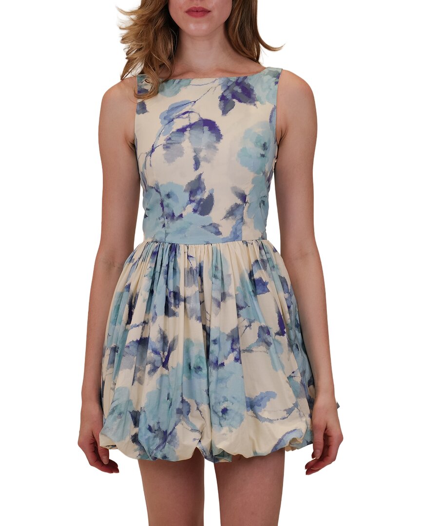 Azeeza Ananya Mini Dress In Blue Rose
