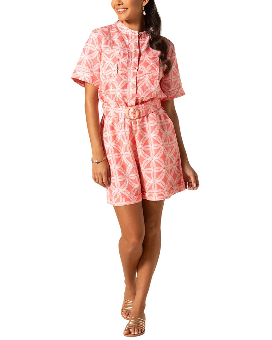 Tori Richard Desi Romper In Red