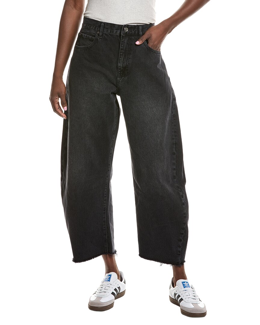 Frame Denim The Bubble Limitless Crop Jean In Black