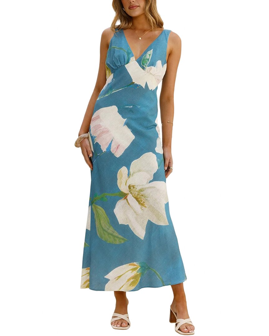 Oloey Maxi Dress In Multicolor