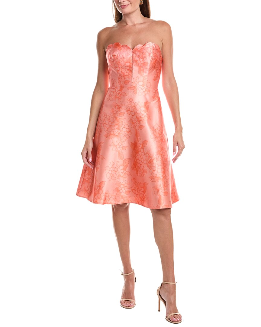 Rene Ruiz Flare Hem A-line Cocktail Dress In Yellow