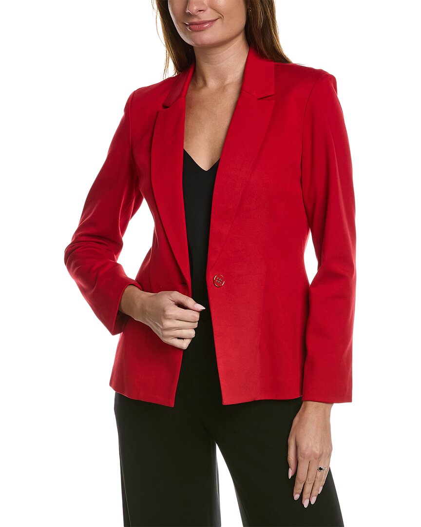 Nanette Lepore Nanette By  Miracle Ponte Jacket In Red