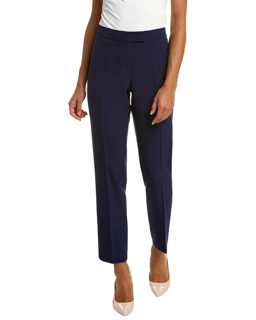 Anne Klein Bowie Crepe Pants In Blue