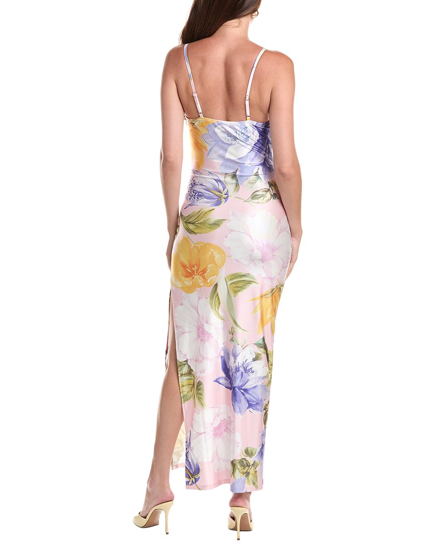 Marion Solid Maxi Dress In Pink
