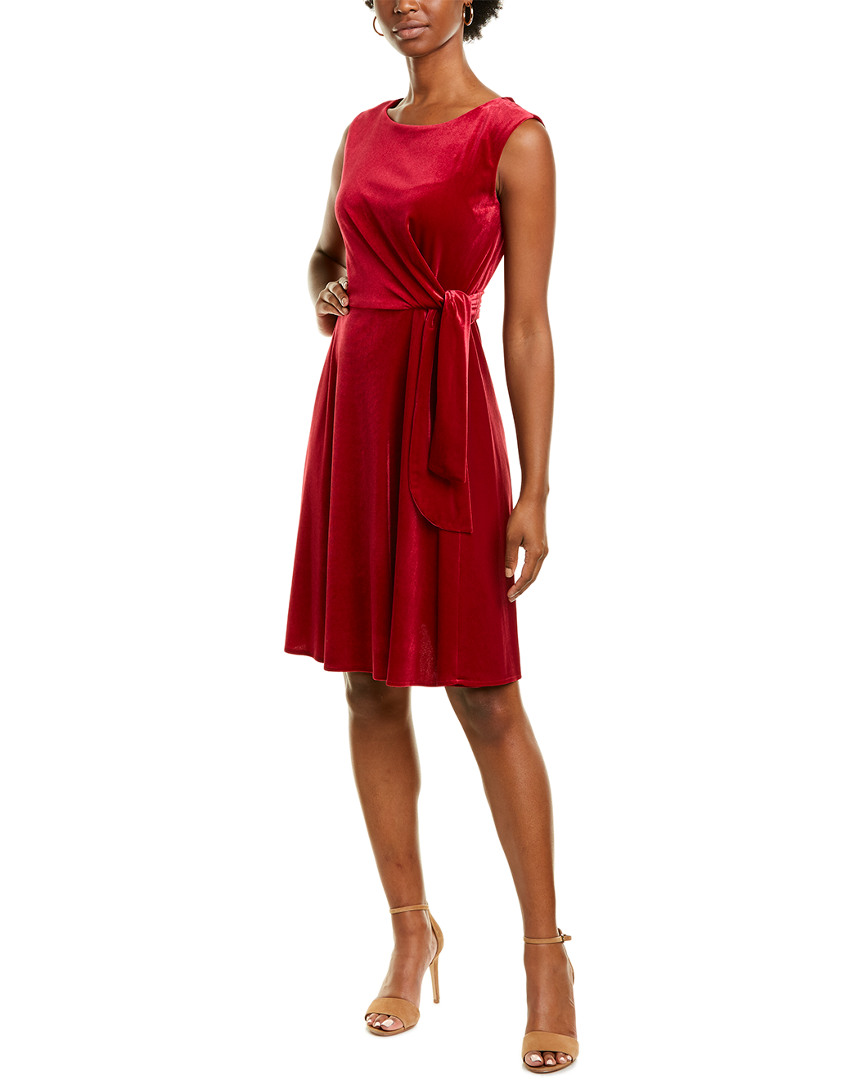 Image of Tahari ASL Velvet A-Line Dress