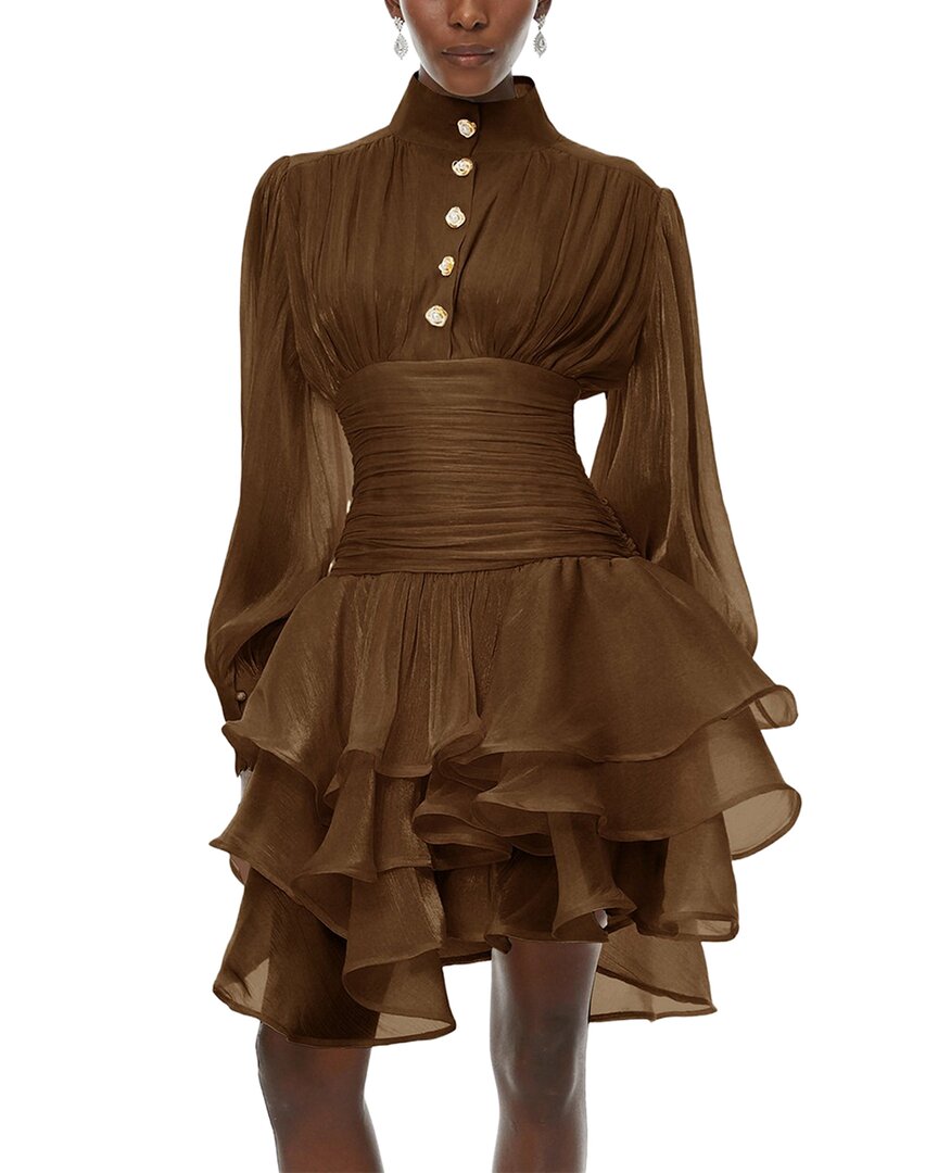 Mira Richi Mini Dress In Brown