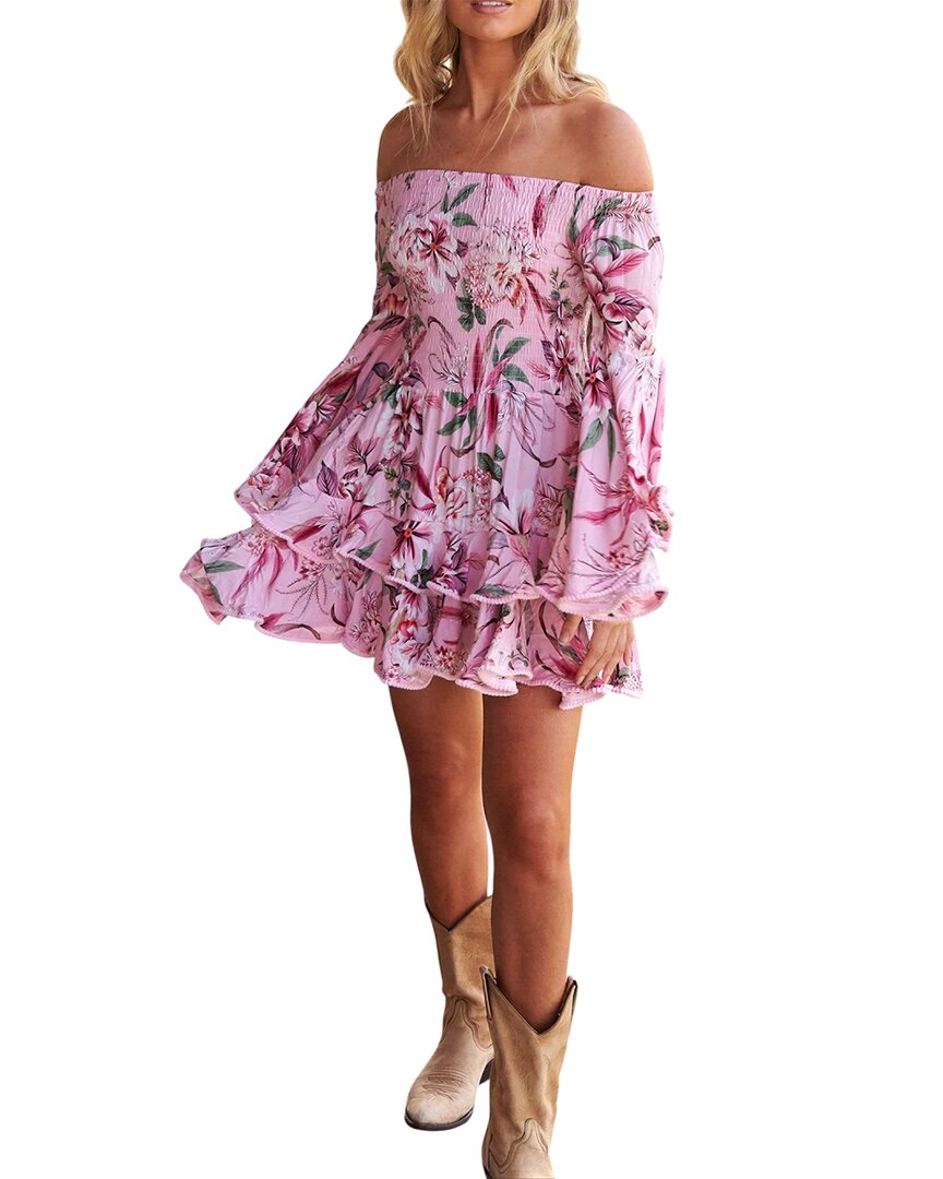 Silvia Rufino Mini Dress In Pink