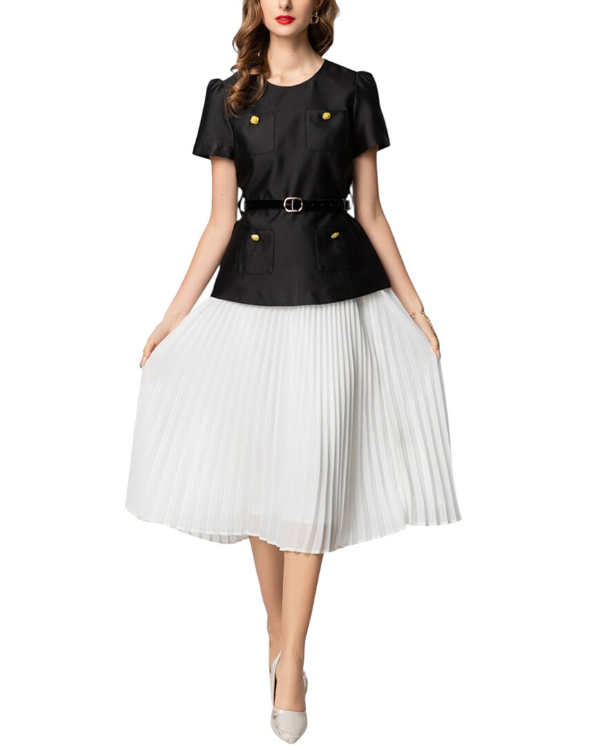Burryco Brc By  Midi Dress In Black