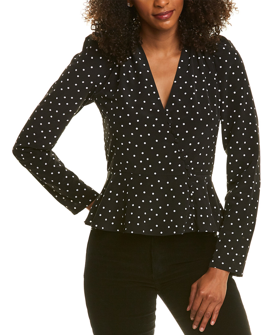 Image of ML Monique Lhuillier Polka Dot Top