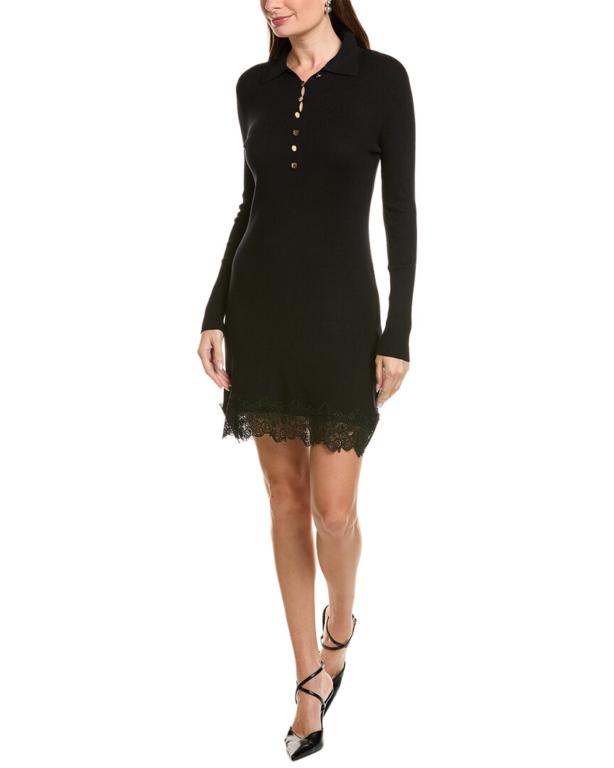 Ellen Tracy Rib Dress In Blue