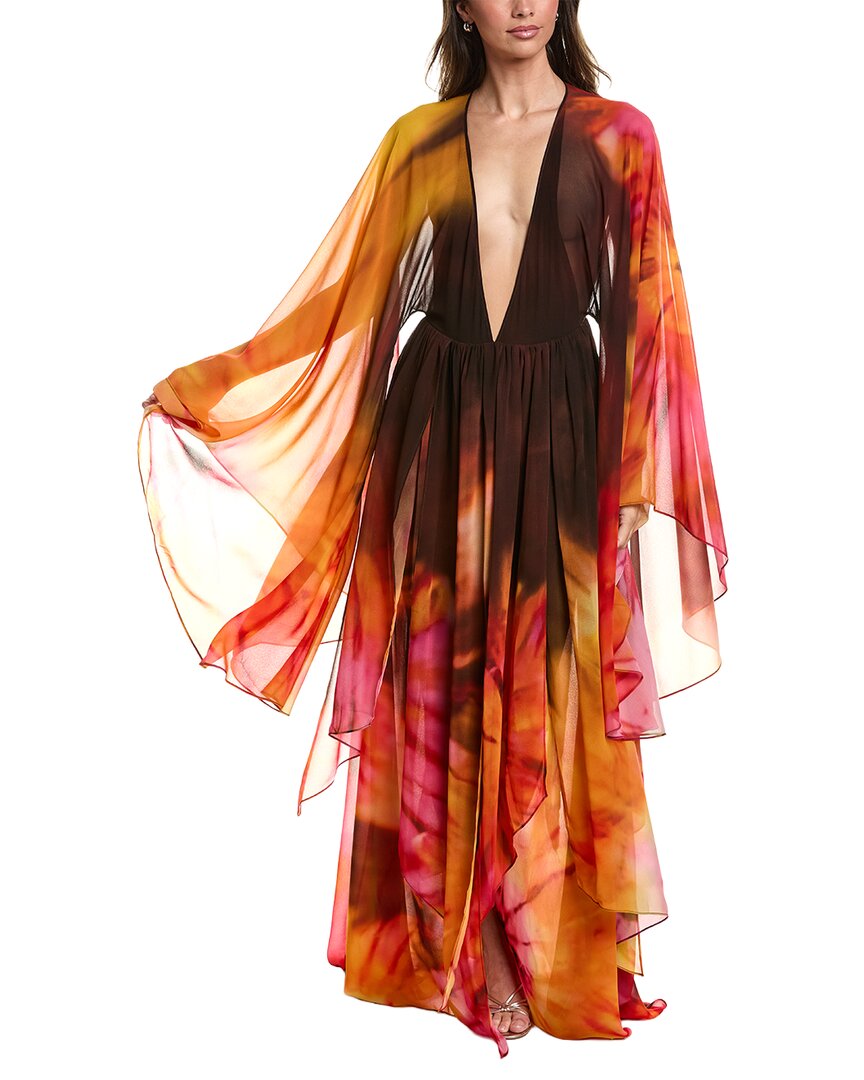 Retroféte Retrofête Shelby Silk Dress In Multi