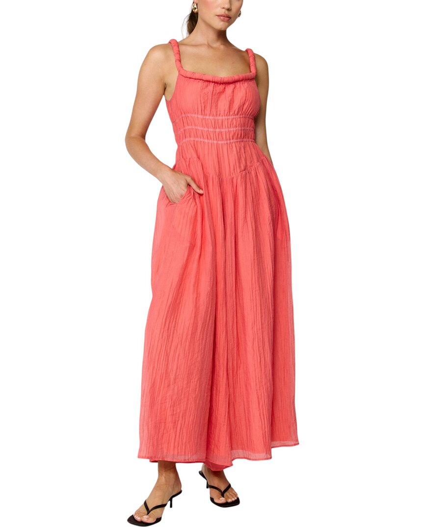Line & Dot Delmare Jumpsuit In Coral
