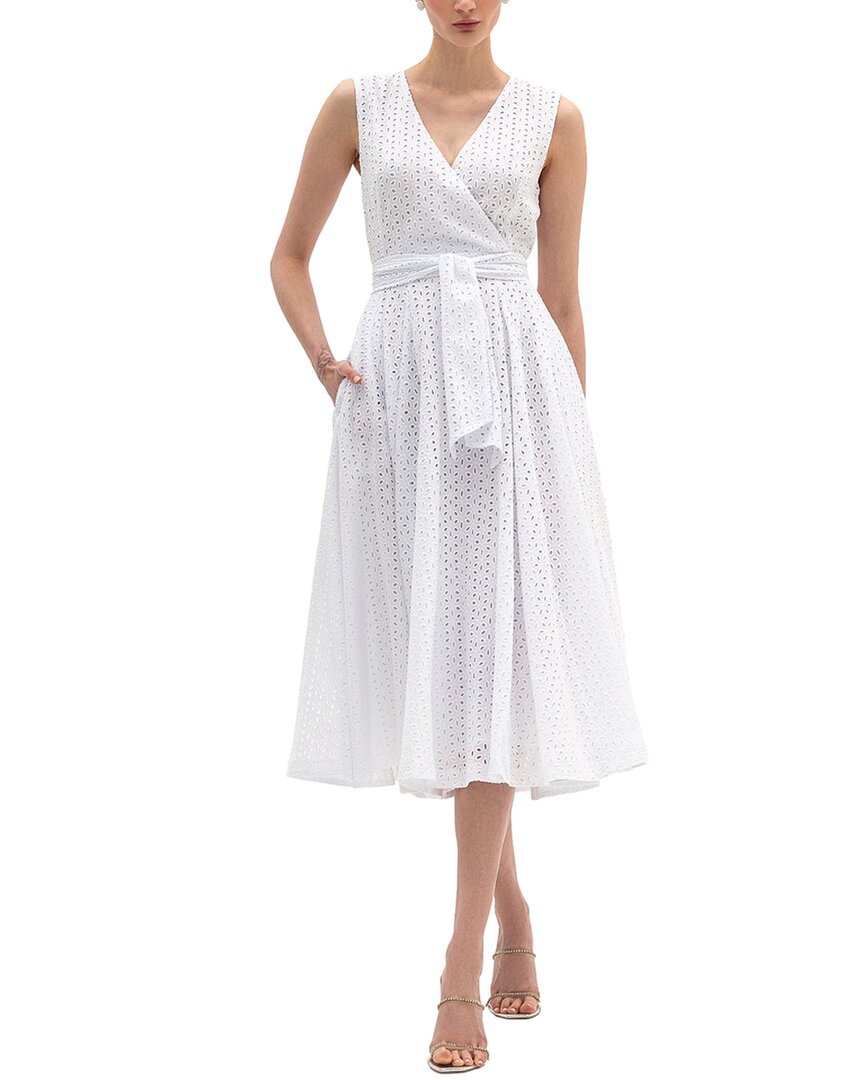 Bgl Sleeveless Midi Dress In White