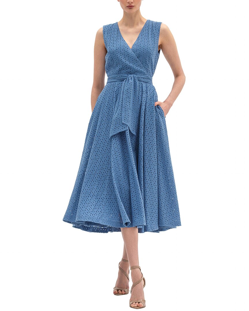 Bgl Sleeveless Midi Dress In Blue