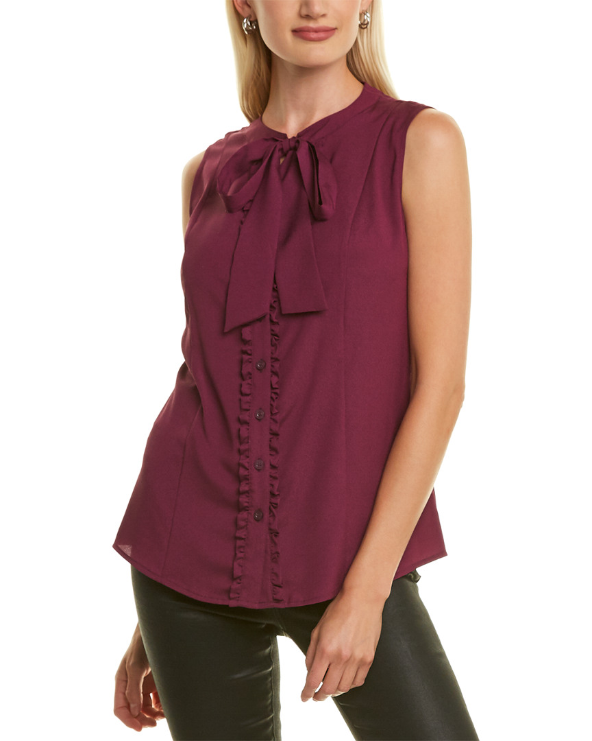 Image of KARL LAGERFELD Tie-Neck Top