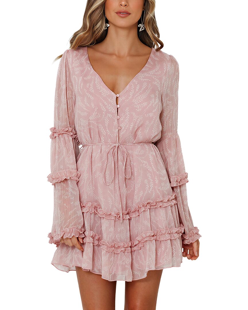 Leon Gori Mini Dress In Pink