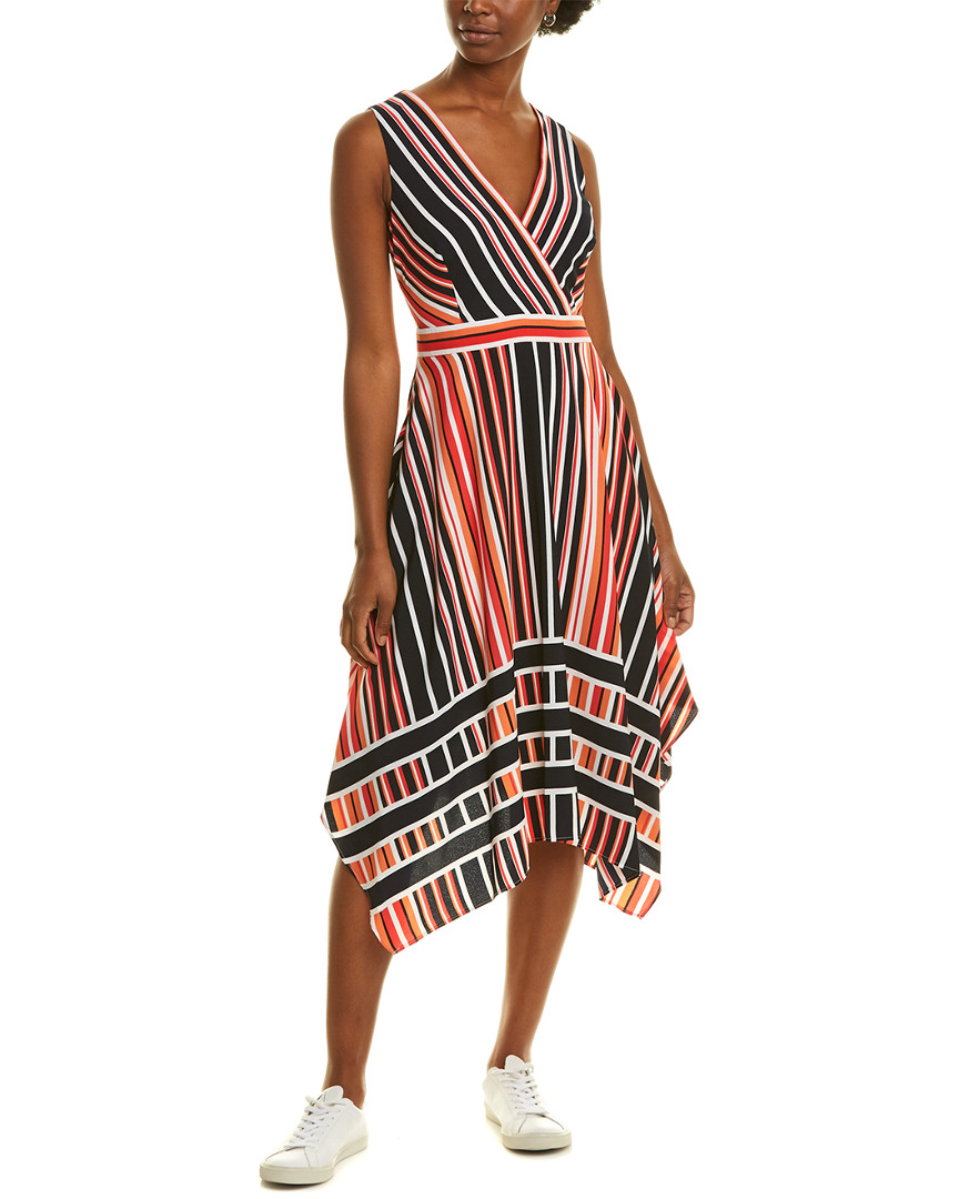 Image of KARL LAGERFELD Striped A-Line Dress