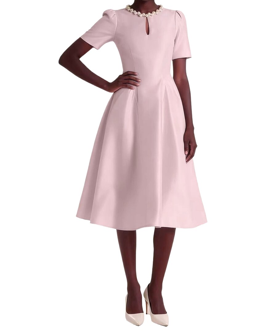 Linda Charm Midi Dress In Pink