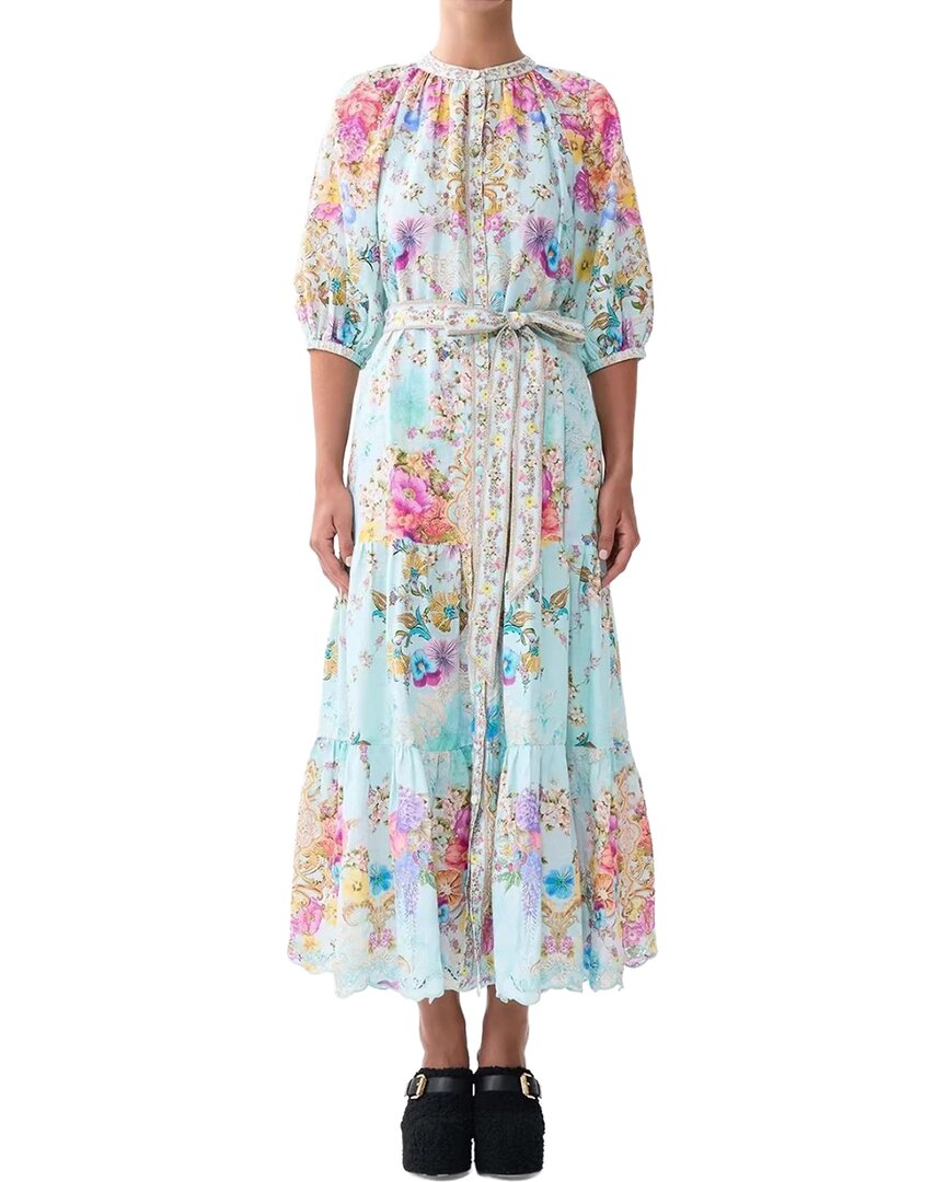 Linda Charm Midi Dress In Multicolor