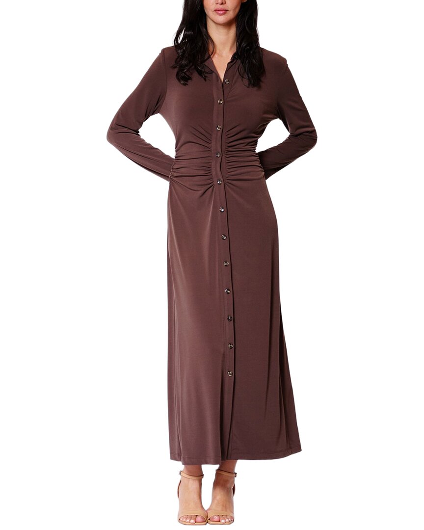 Julia Jordan Jersey Dress In Brown