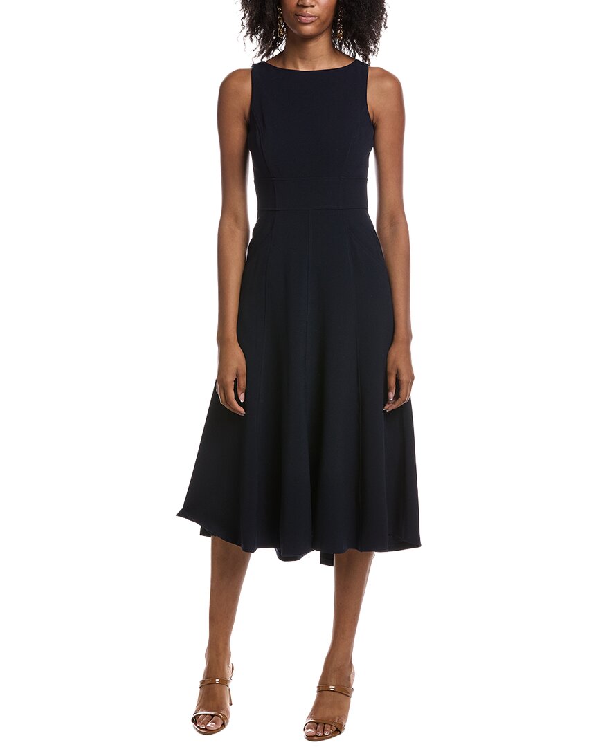 Eliza J Fit & Flare Dress In Navy