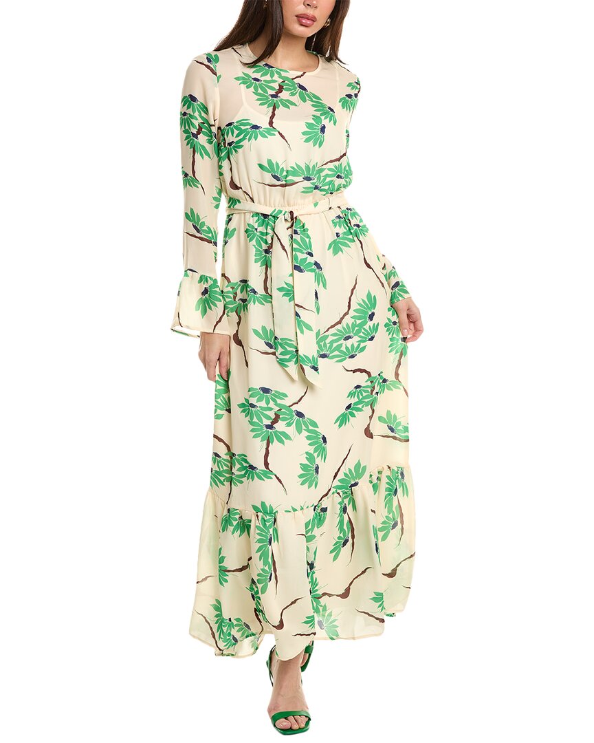 Shop Flora Bea Nyc Fraley Maxi Dress In Green