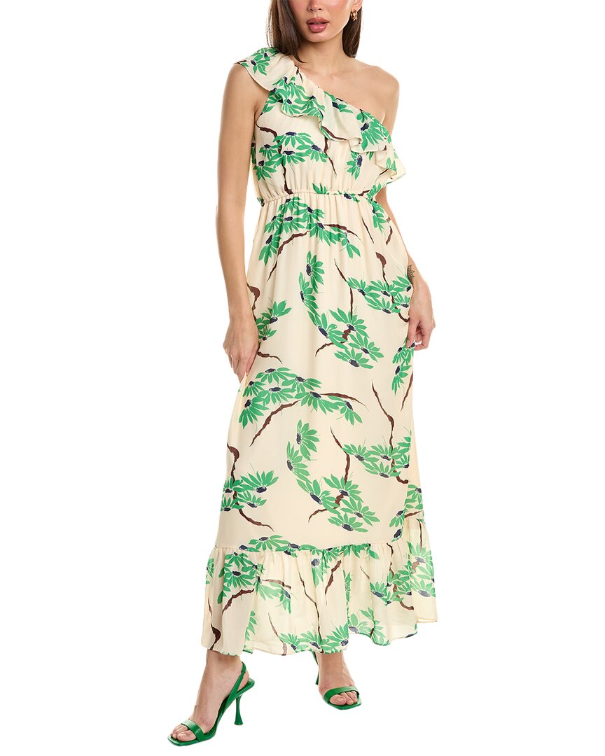 Shop Flora Bea Nyc Banks Maxi Dress In Green