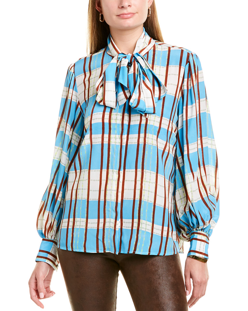 Image of Hunter Bell Finley Silk Blouse