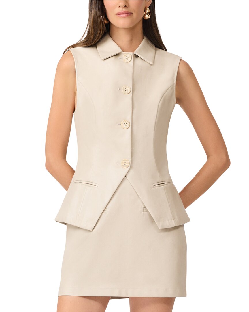 Elliat T Malia Vest In Beige