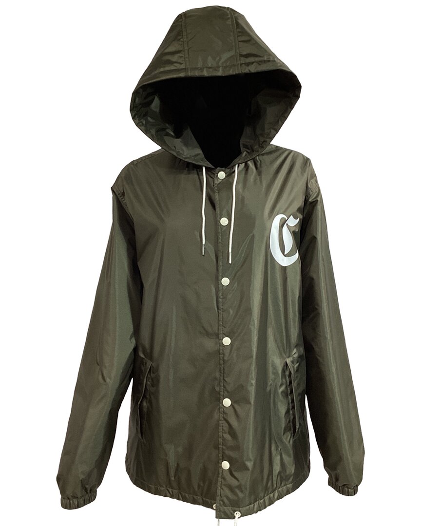 Pre-owned Celine Logo-print Hooded Jacket (authentic Pre-loved)