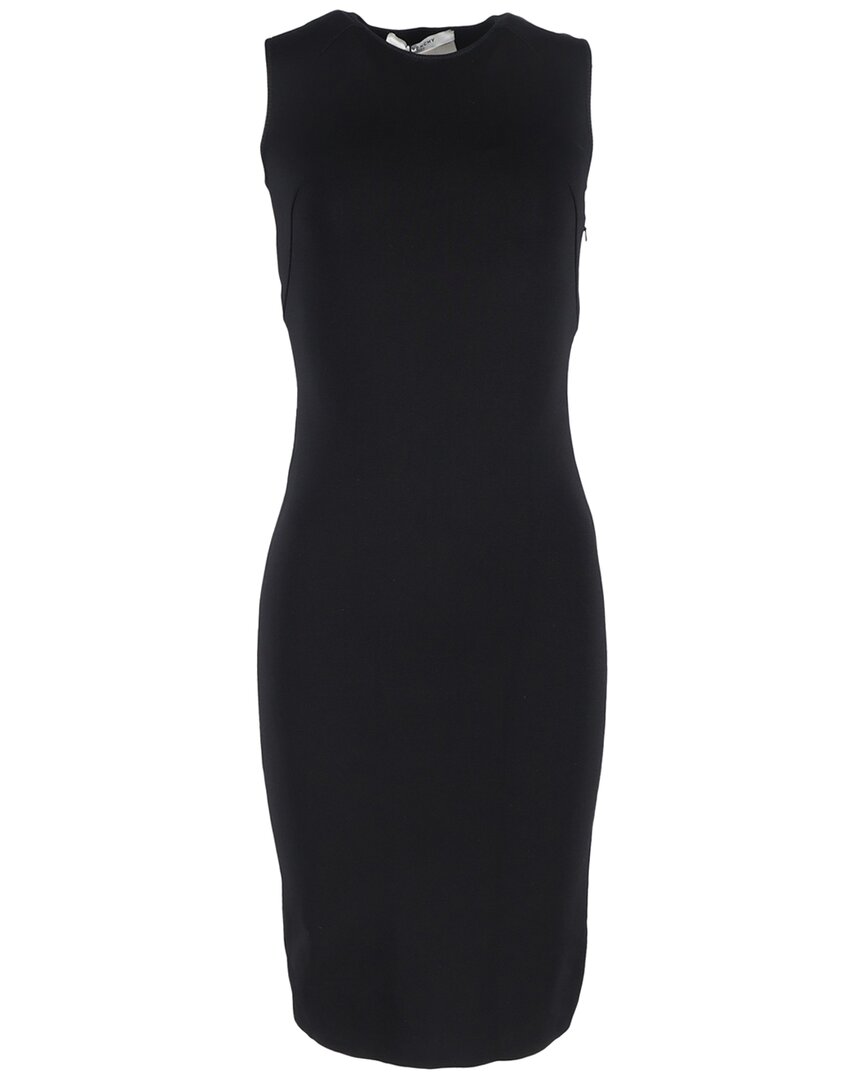 Givenchy Back Lace Detail Midi Fitted Dress (authentic Pre-loved) In Black