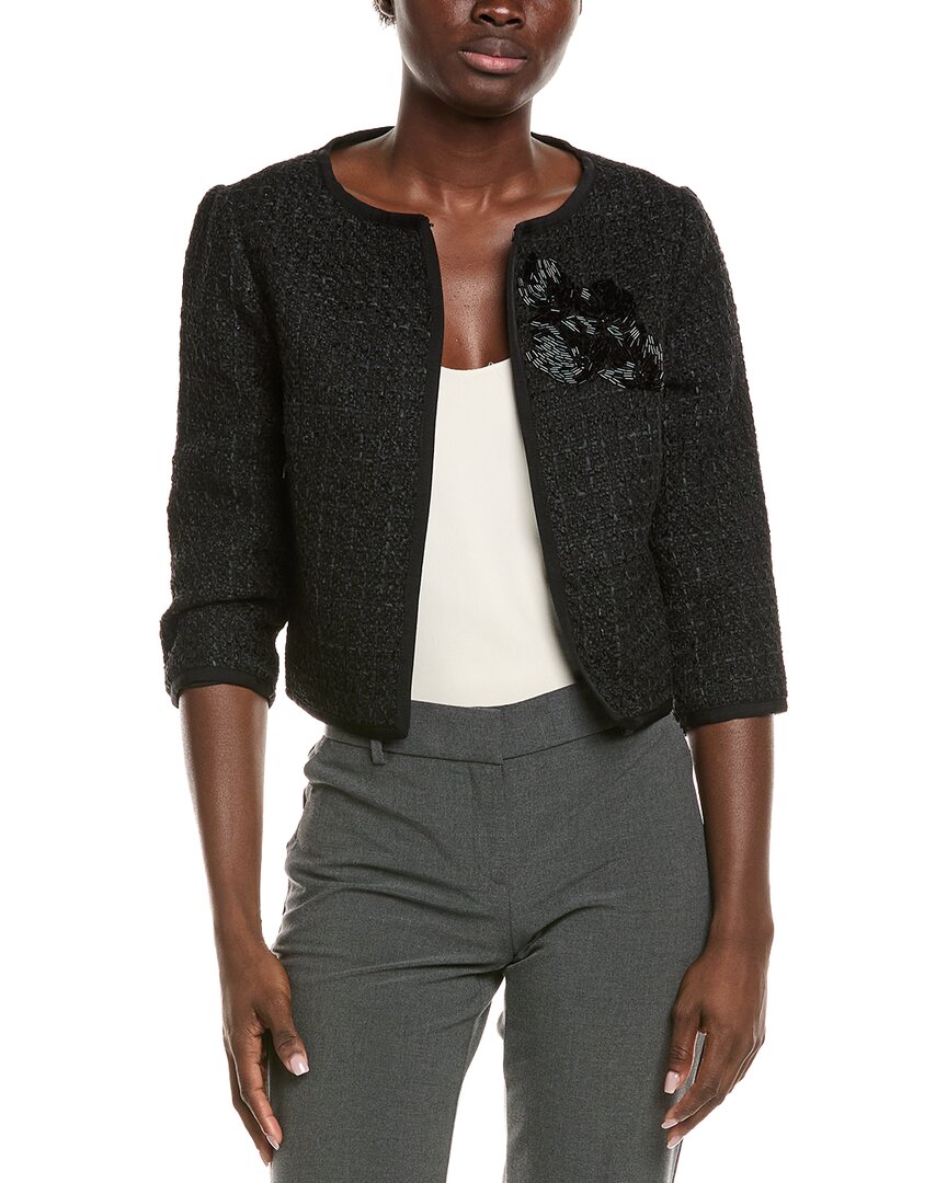 Kay Unger Louisa Evening Jacket In Black