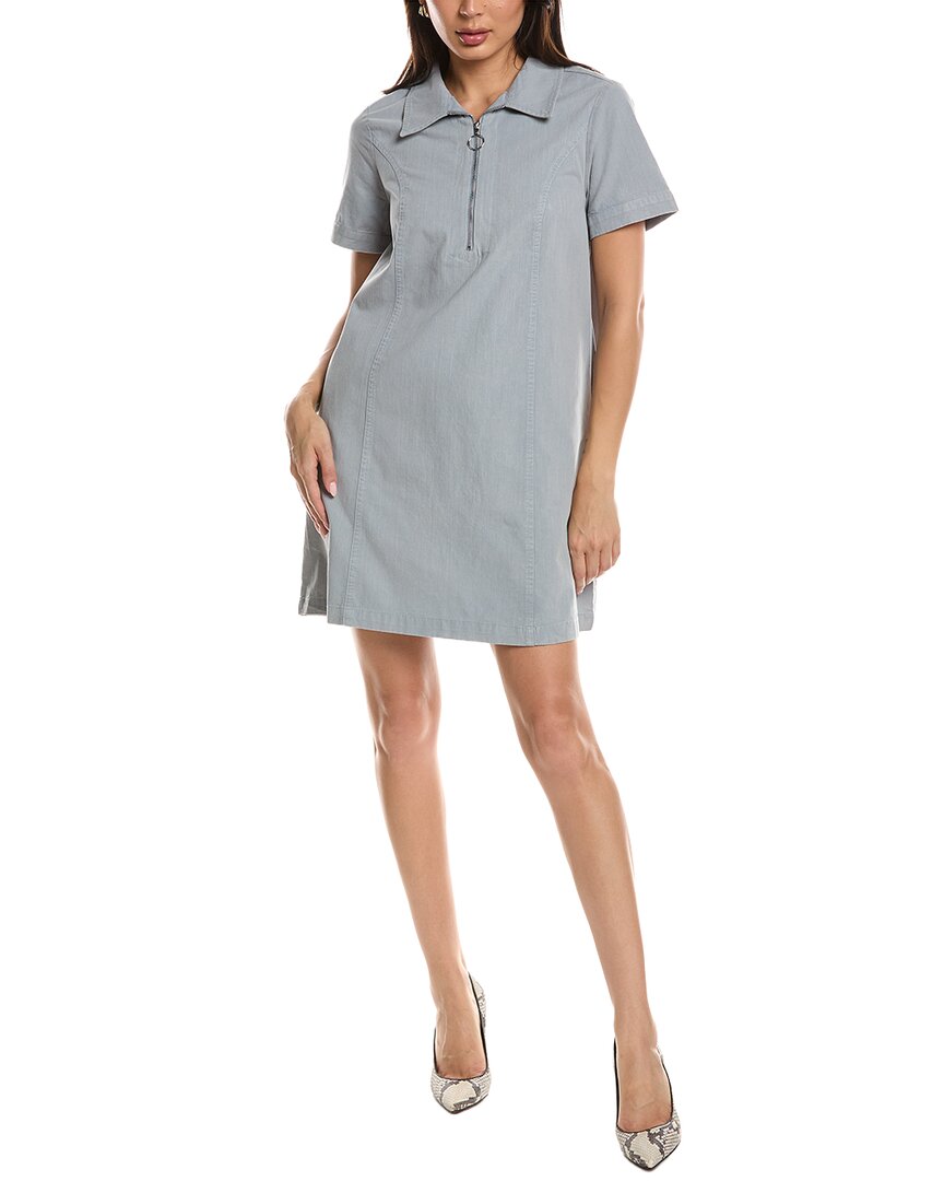 Maison Maar Short Sleeve Mini Dress In Blue