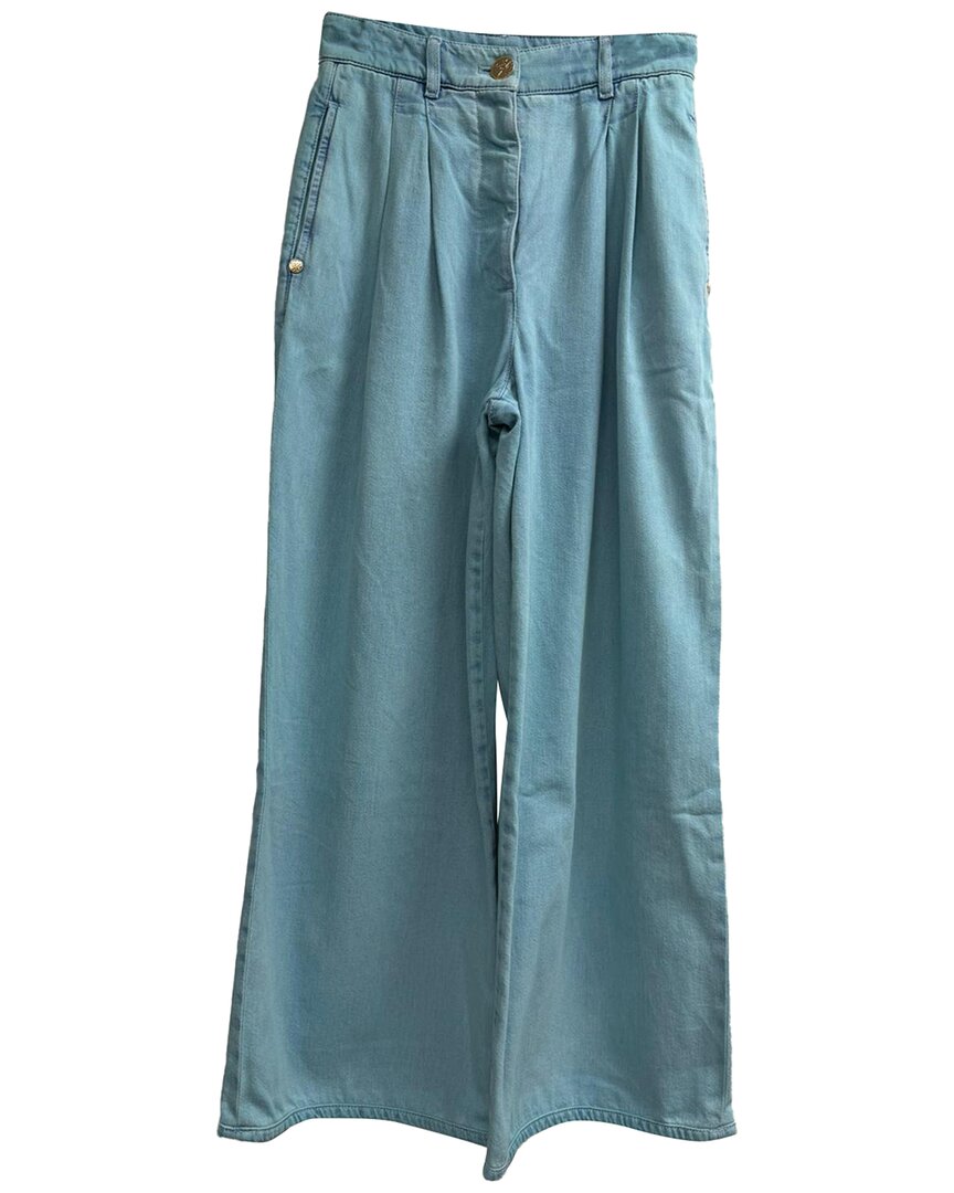 Pre-owned Chanel High-rise Wide-leg Jeans