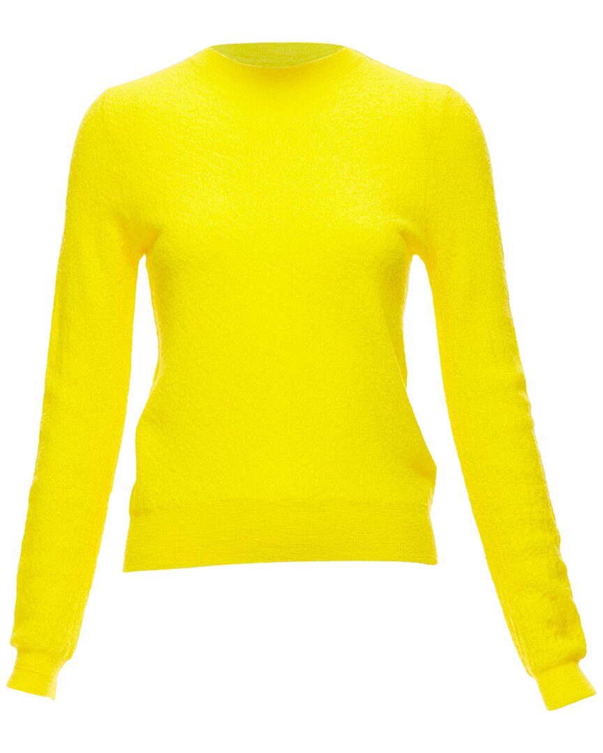 Celine Phoebe Philo Wool Crew Neck Sweater In White